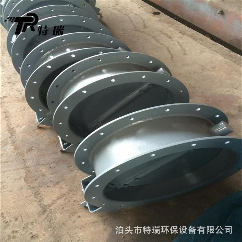 法兰通风蝶阀碳钢不锈钢400型气动蝶阀调风阀冷风阀挡板厂家