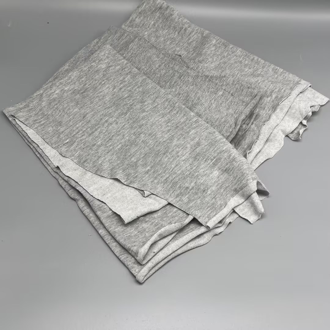 不掉色麻灰灰色擦机布工作抹布吸水吸油纯棉碎布