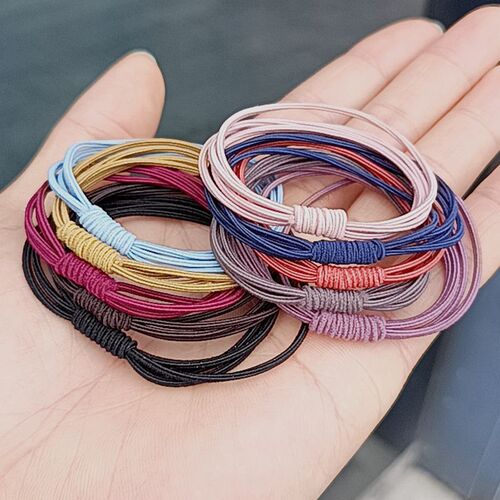 4-in-1 Internet celebrity hairband, small fresh Korean style headwear, girl's heart-tied hair accessories, 4-in-1 rubber band