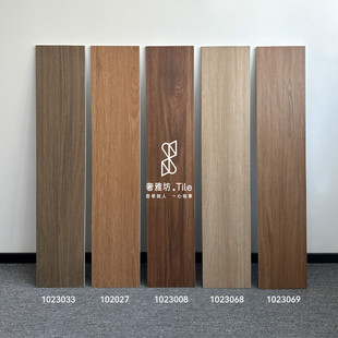 Wood Grain Tiles Floor Tiles Full Porcelain Double Zero Straight Edge 200X1000 Wood Grain Tiles Bedroom Wood Grain Imitation Solid Wood Flooring