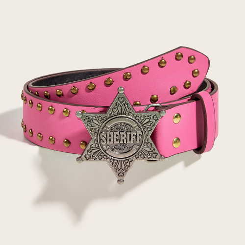 New style willow nails trendy fashion punk style wide belt personalized women's jeans universal belt wholesale