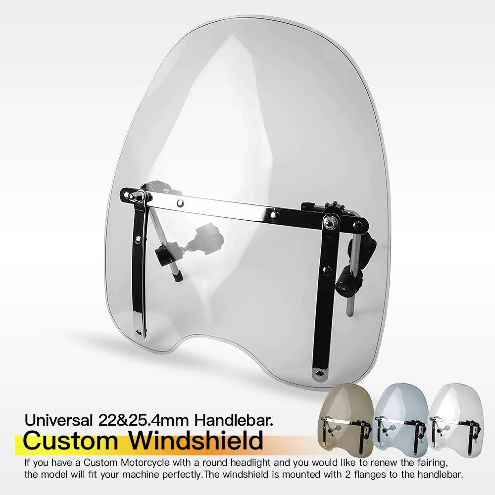 Мотоцикл Модификация переднего ветрового стекла Harley ретро мотоцикл лобовое стекло 18 × 16 дюймов HD прозрачная пластина