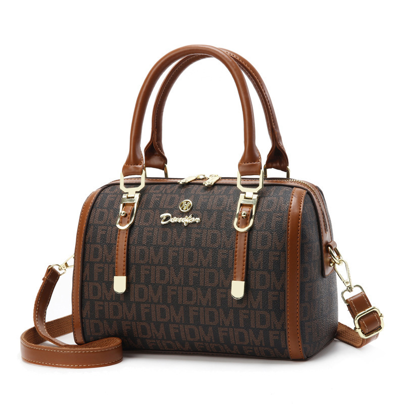 Bolsas de mano casuales de textura simple, bolsas de tramo oblicuas, bolsas de moda de mujer, bolsas de hombro retro, bolsas transfronterizas
