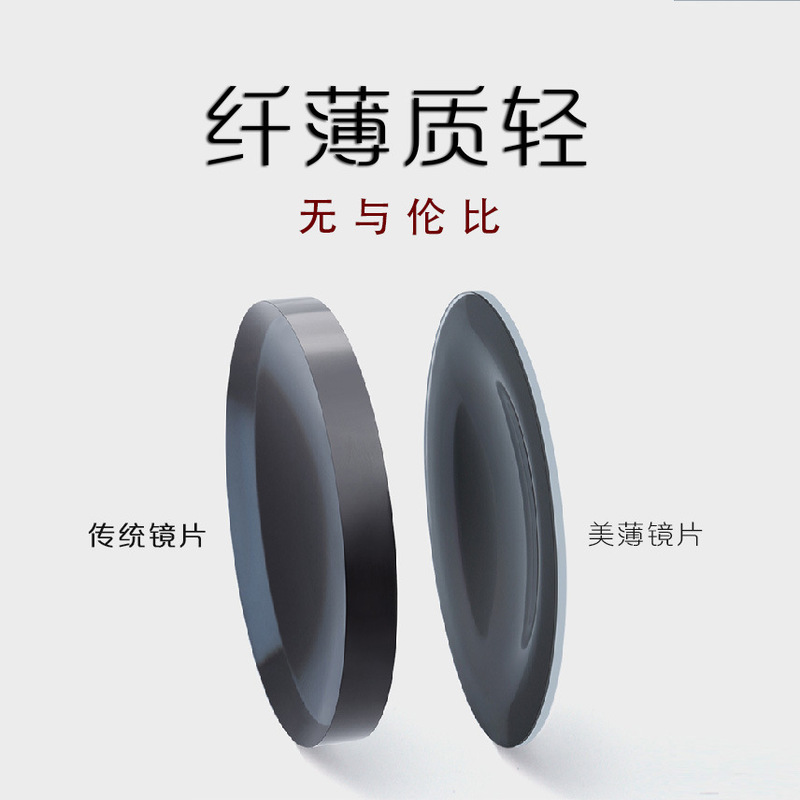 1.56 Double-Sided Composite Lens Presbyopia Anti-Blue Light Far-Sighted Glasses Color-Changing Lenses 1.67 Resin Spectacle Lenses Thin