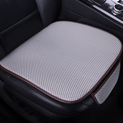 Four Seasons Pad — Five-seat Tie-free - front-single-piece-calm-gray-breathable-and-not-stuffy-linen-style