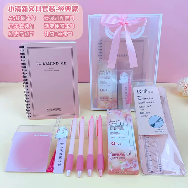 Classic fresh stationery, fuchsia set