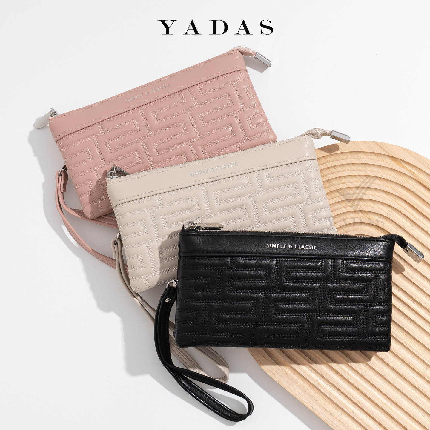 YADAS nueva billetera de mujer pu larga bolso de mano de mano de un solo tirón fábrica de venta directa bolso de teléfono móvil de gran capacidad