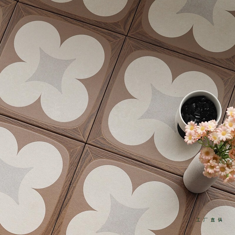 Designer Retro Floor Stickers Self-Adhesive Imitation Wood Grain Waterproof Anti-Slip Wear-Resistant Kitchen Bathroom Renovation Floor Stickers