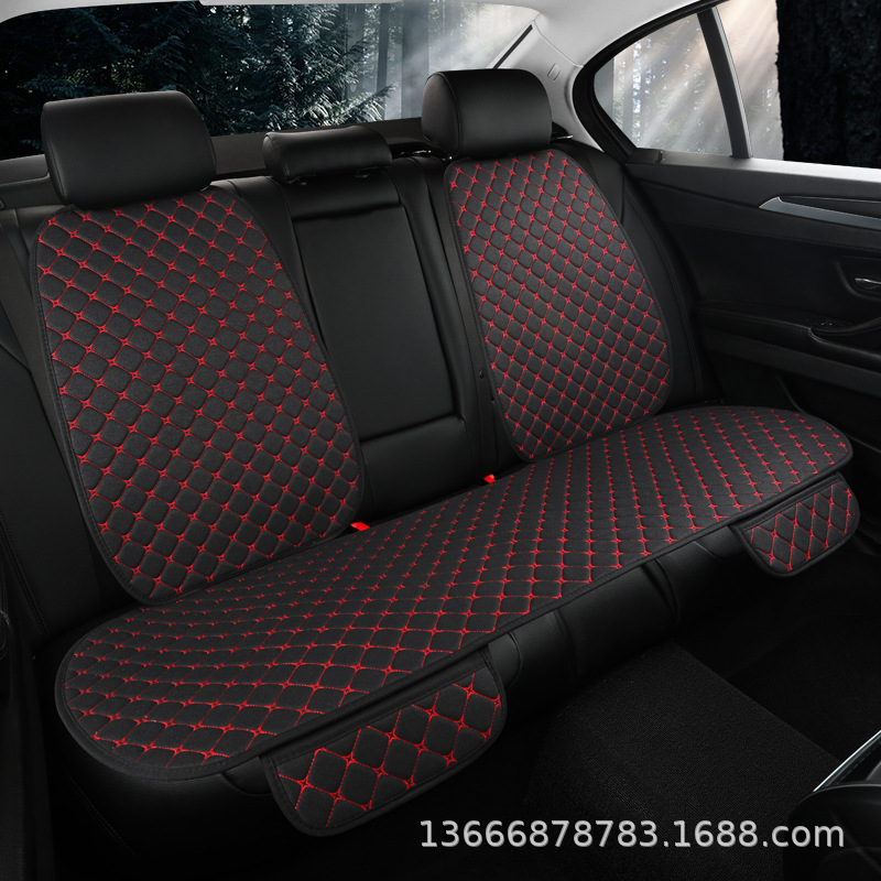 블랙 레드 뒷좌석 등받이