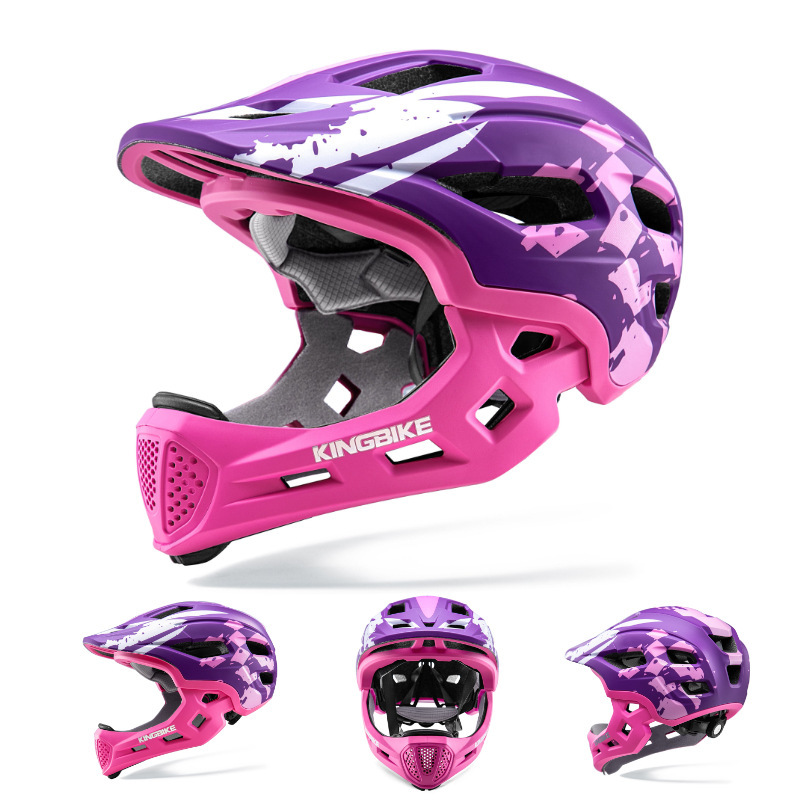 キングバイク子供スポーツフルヘルメット自転车ローラースケートボードライディングヘルメット6-12歳子供ヘルメット男|undefined