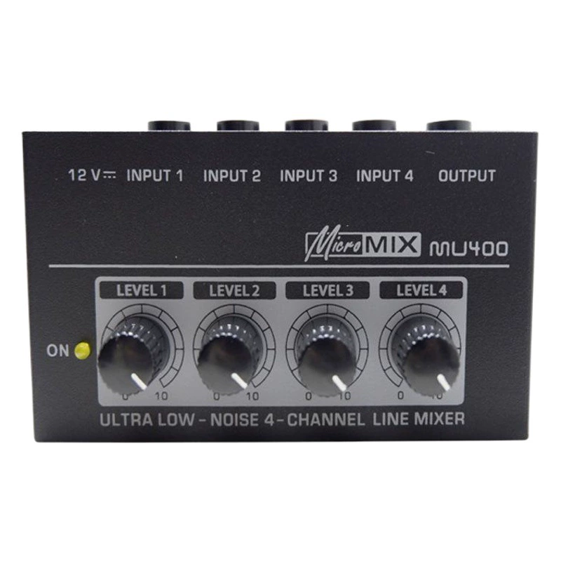 4-ходовой аудио микшер четырехканальный мини-сигнальный микшер гитарный инструмент микшер аудио микшер