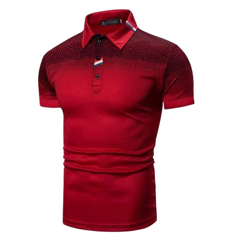 Мужская футболка-поло с коротким рукавом, модная повседневная, с принтом, больших размеров, в европейском и американском стиле, новинка лета 2025 года