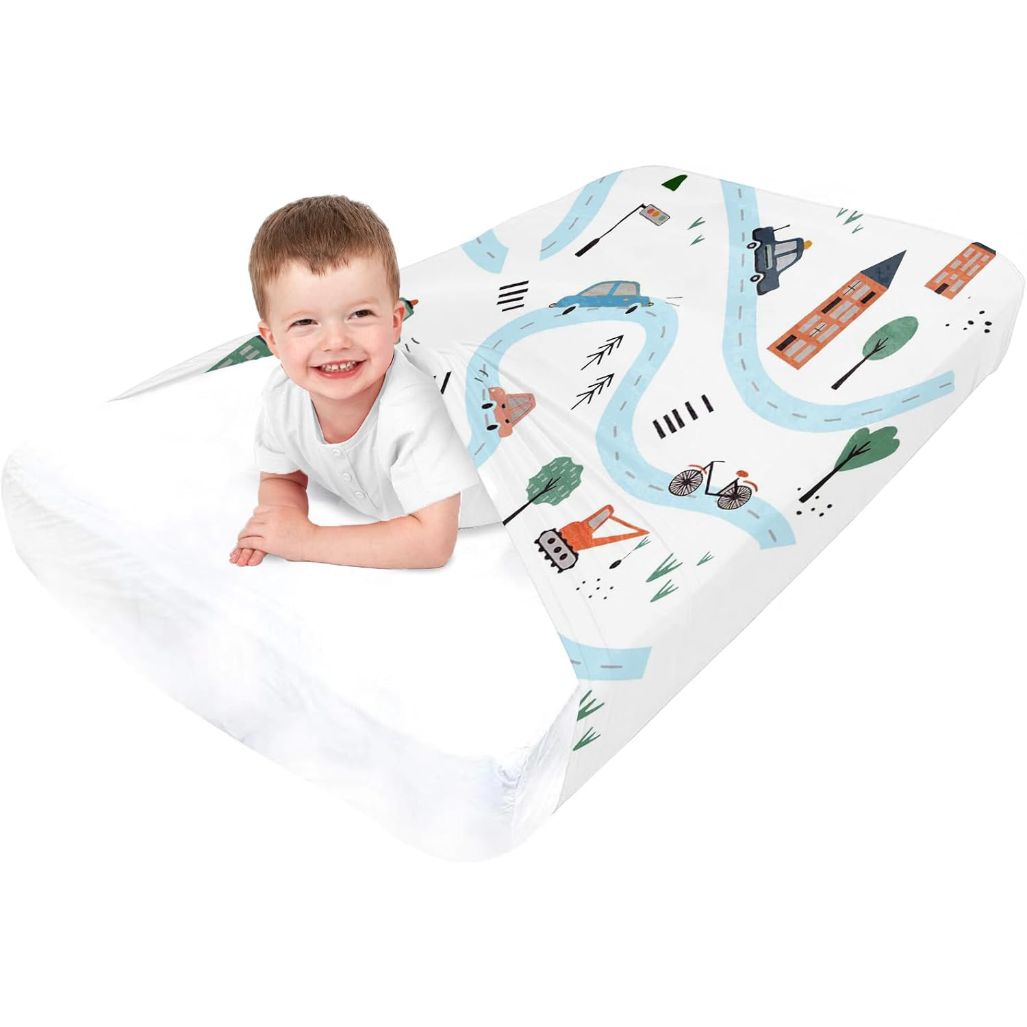 Cubierta de cama para niños, sábana de compresión sensorial, sábana, sábana, elástico, transpirable, alivia el estrés, ayuda a dormir, Blanket
