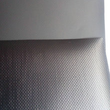 250D夹网布0.35mm黑色PVC双贴面料鞋材耐磨防护箱包防水耐用防护