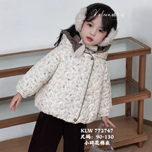 小碎花棉衣冬季新款儿童女童小棉衣韩系冬季外套棉服碎花加绒棉服