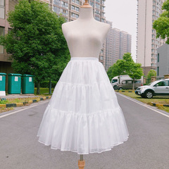 Bust lolita boneless soft gauze daily support mid-length lolita petticoat 60cm own factory beautiful quality and good price