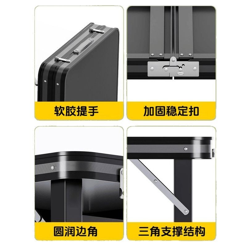 ポータブル折りたたみテーブル、屋台、屋外用小型テーブル、折りたたみ式アルミニウム合金キャンプダイニングテーブルと椅子、屋外|undefined