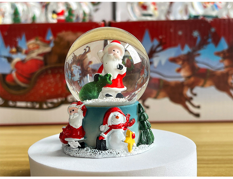 Christmas Christmas Tree Santa Claus Snowman Crystal Glass Christmas Ornaments 1 Piece display picture 1