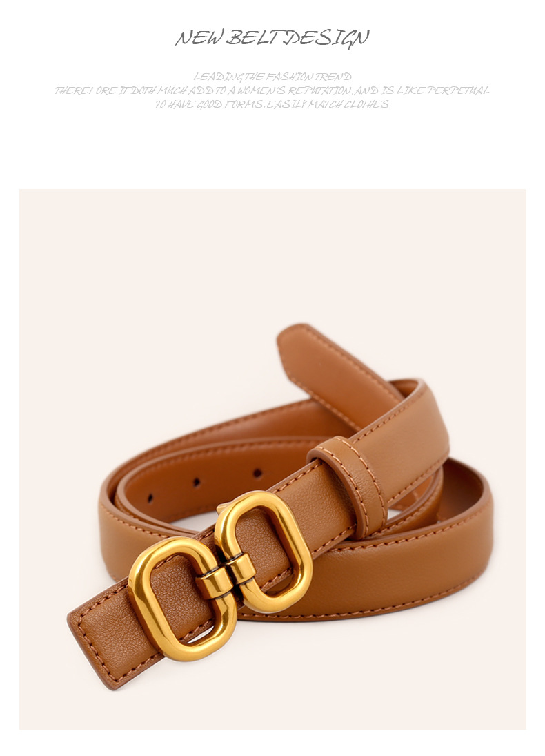 Genuine Leather Belt For Women - Premium Designer Accessory_voghion.com