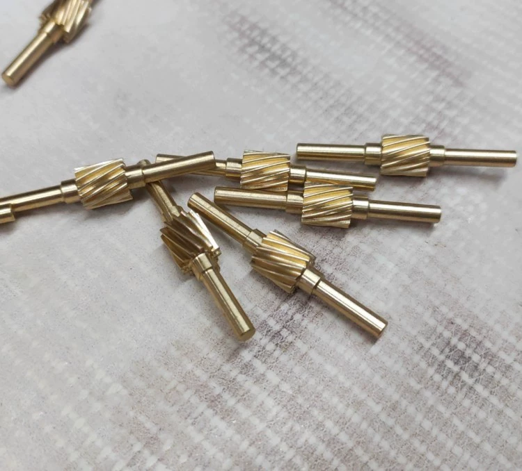 Прямые продажи с фабрики, медный косой зубчатый вал: 0,5 формы, диаметр вала с 12 зубьями 3, может быть оснащен стойкой, поддержкой обработки.