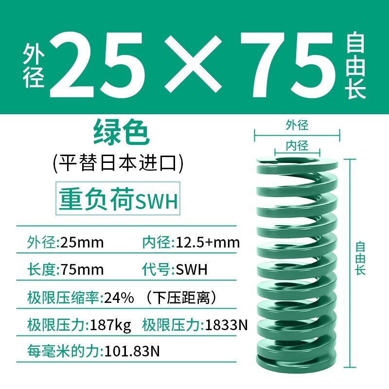 합금강 녹색 25×75