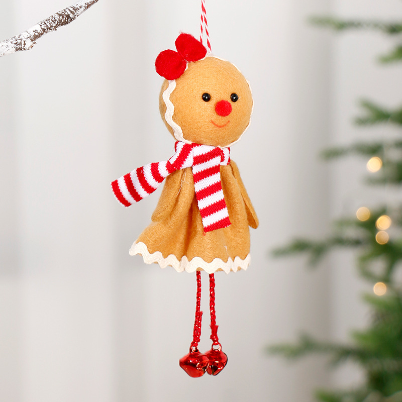 クロスボーダークリスマスデコレーションインかわいいジンジャーブレッドマン人形ペンダントギフトクリスマスツリーデコレーション|undefined