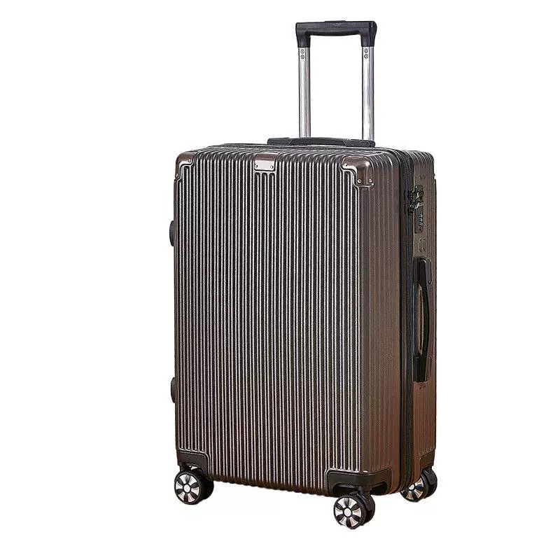 Durable capacious explosion-proof universal suitcase with zipper, increased thickness