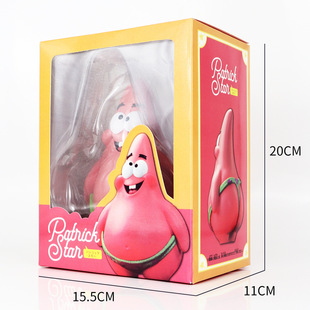 Good Friend Patrick Star Figurine Funny Internet Celebrity Cute Car Birthday Gift Model Ornament Dropshipping Cartoon