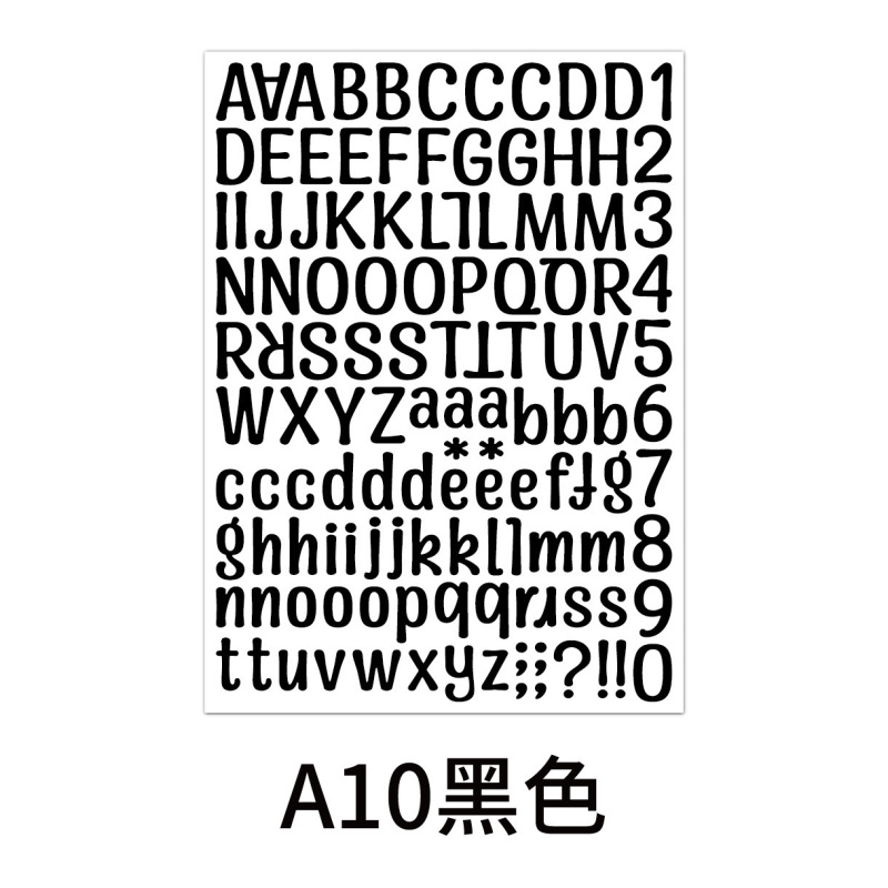 レターステッカークロスボーダーカラー英語英数字組み合わせ diy ステッカー水カップコンピュータ装飾防水ステッカー|undefined