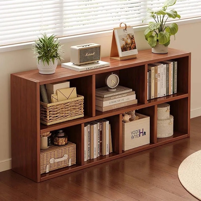 Bookshelf Floor-Standing Storage Rack Simple Wall Storage Cabinet Rental House Multi-Story Living Room Home Bedroom Small Bookcase
