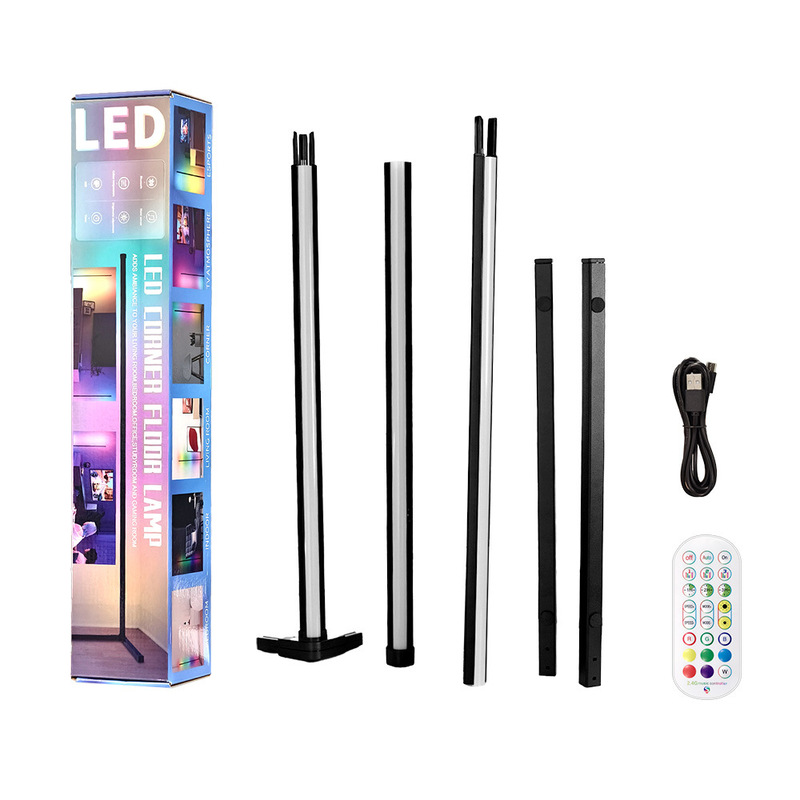 アマゾンの爆発的なLED幻彩着地雰囲気ランプRGB bluetoothテレビの電気競争室の壁の隅のランプの音をコントロールします。|undefined