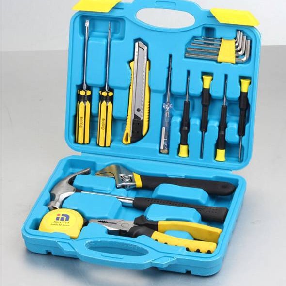 18件套多功能五金车载家用工具箱工具包车用工具套装厂家生产