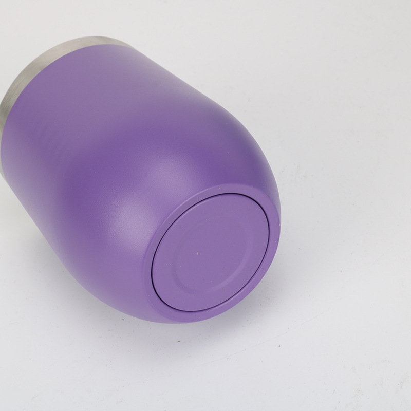 Transfronterizo dedicado 12oz taza de cáscara de huevo doble capa de acero inoxidable taza de regalo creativo en forma de U taza de vacío del coche logotipo impreso