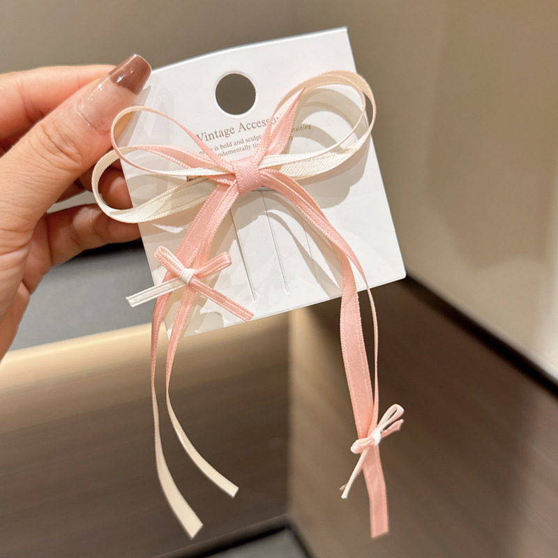 197 Ballet Style [Розовый] Заколка для волос с бантиком