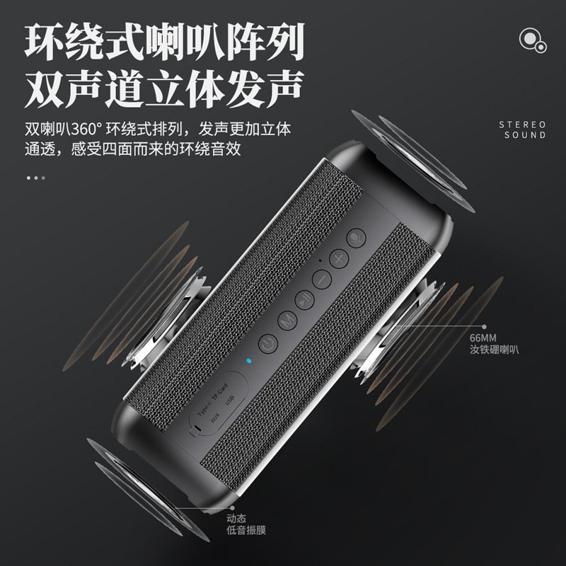 Cyberus 60w ハイパワー防水ワイヤレス Bluetooth 重低音 TWS ステレオ スピーカー スイッチング ファイル|undefined