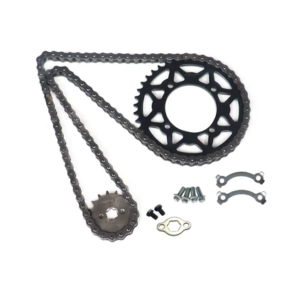Wholesale off-road motorcycle accessories small high race sprocket engine small gear small fly 428 chain kit chain plate (Motorcycle transmission system parts)