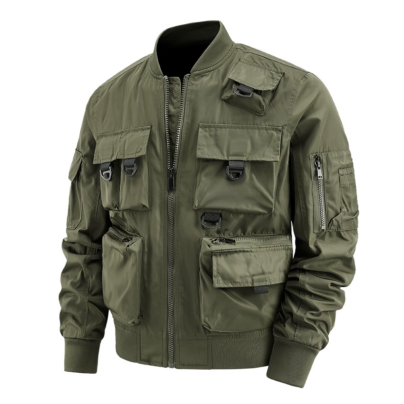 Мужская куртка авиатор с множеством карманов в стиле гор outdoor casual функциональная куртка для съемок на открытом воздухе рыболовная куртка 8809