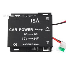 汽车12V升24v电源转换器直流变压器15A大功率车载12v转24v升压器