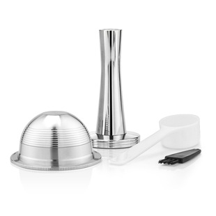 Compatible with large Nestle vertuoline reusable filled coffee capsule powder hammer seal scoop suit