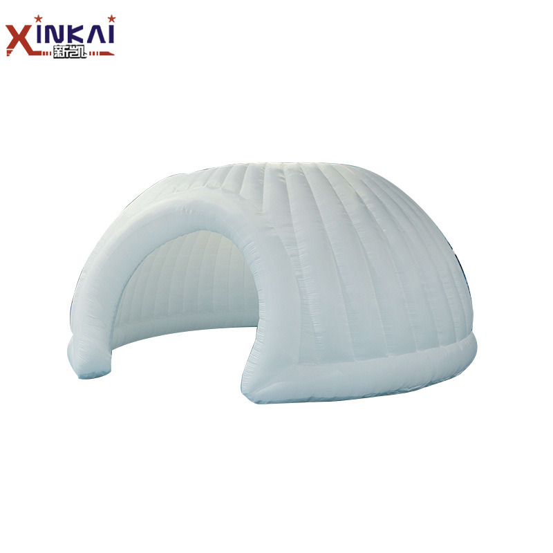 室内商业用无顶全景圆顶 LED 充气贸易展览帐篷充气全景圆顶帐篷