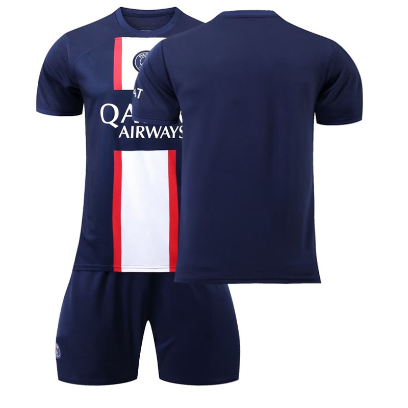 Venta al por mayor 2223 París casa Corte N ° 30 Jersey N ° 7 mbapei N ° 10 Neymar fútbol uniforme traje masculino fabricante