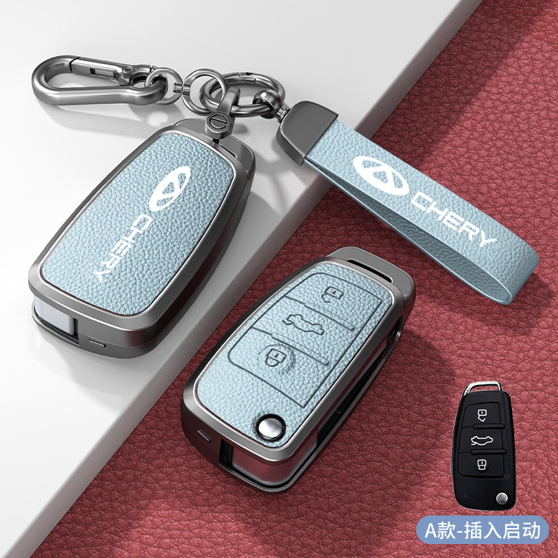 유형 A, 삽입 시작, 파란색 아연 합금 쉘 + 하드웨어 핸드 스트랩