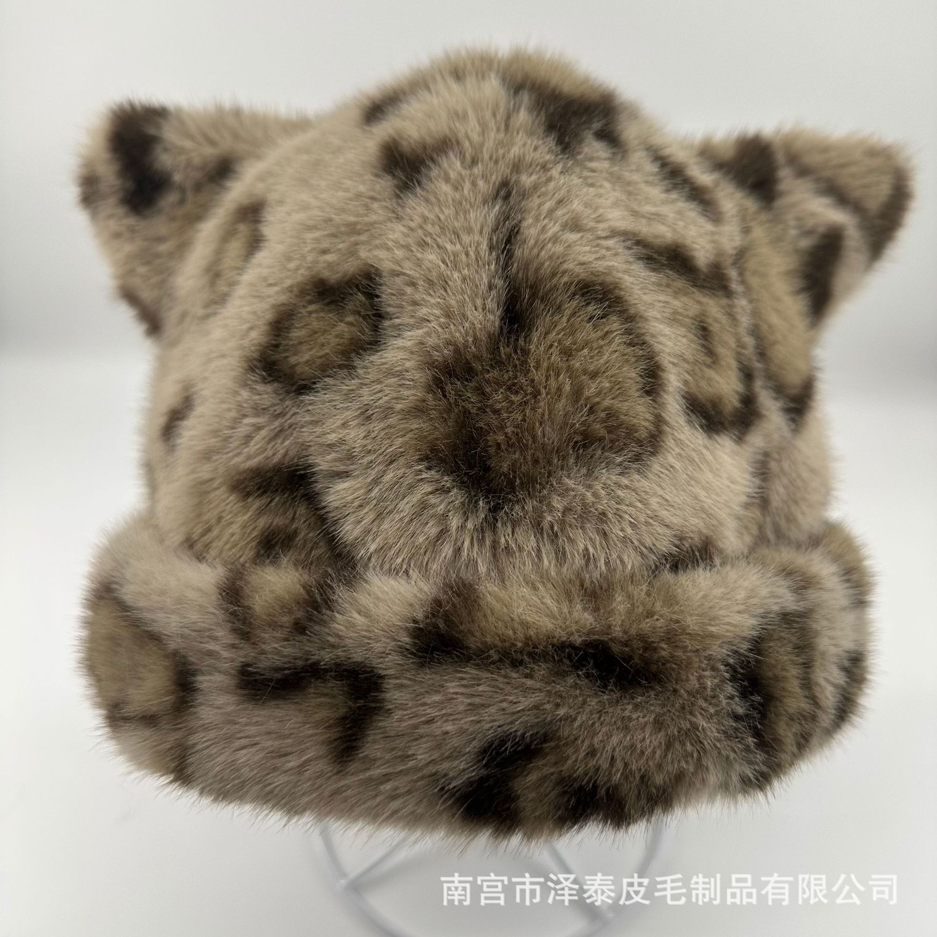 Elf transfronterizo adorable oso gorra de peluche de orejas caliente de invierno para mujeres gorras de protección de orejas de reducción de la edad gorras de capuchón universal