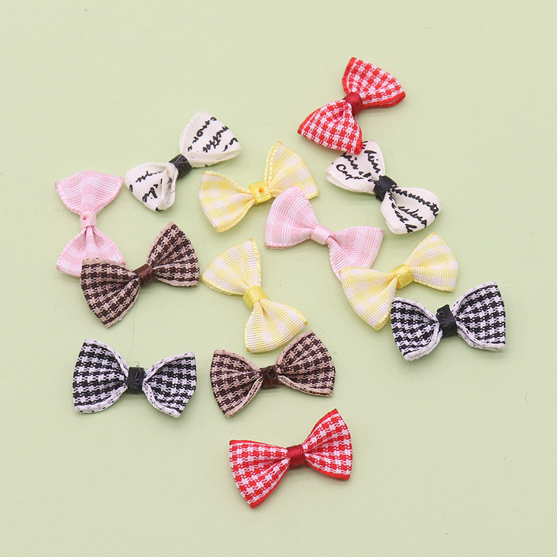 Lazo a Cuadros para Accesorios de Ropa 2.5 cm Hierba Bricolaje para Ropa Infantil y Juguetes image 2