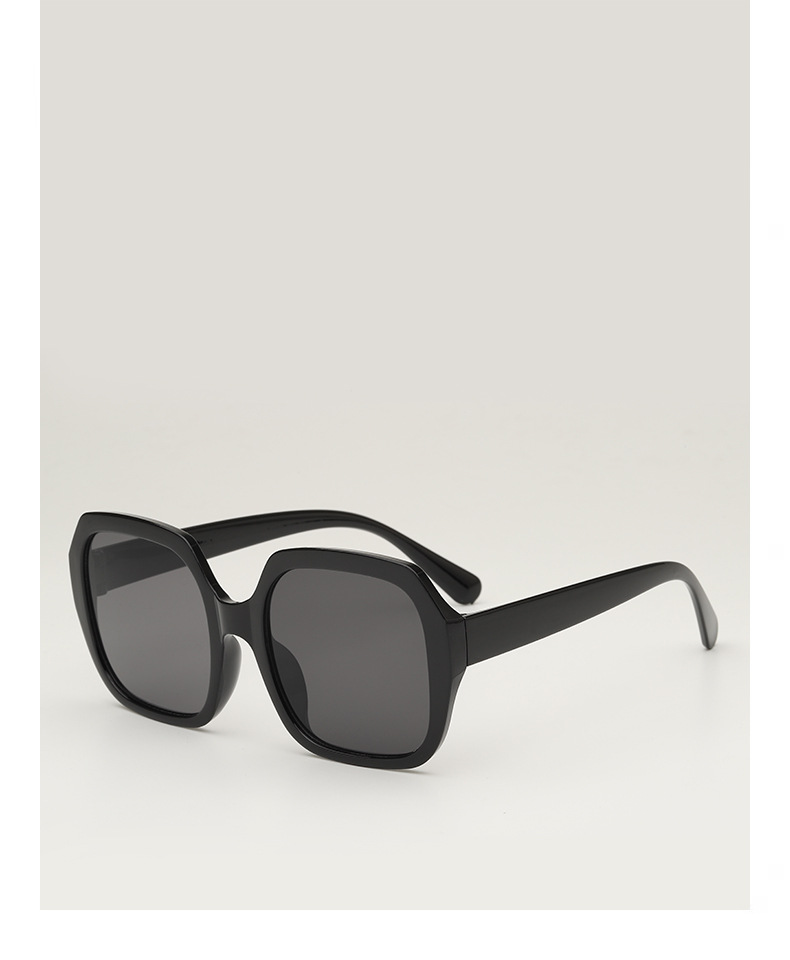 60g Weight Full Frame Glasses Structure Sunglasses Classification Ac, UV400 Protection Lens Material Square Glasses Style Street Occasion Solid Color Pattern Women'S Gender Streetwear Style Grey, Black Color Streetwear Solid Color Ac UV400 Protection Square Full Frame Women's Sunglasses 2