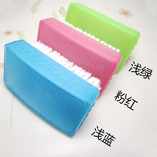 2 Pack Household Plastic Ultra-Dense Soft Bristle Brush White Nylon Laundry Brush Clothes Brush Multi-Functional Bristles