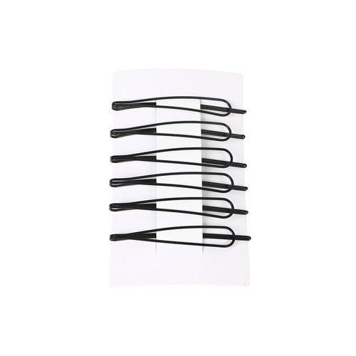 Black hairpin side bangs hairpin simple broken hair one-word hairpin headband hairpin back head hairpin hair accessories top clip