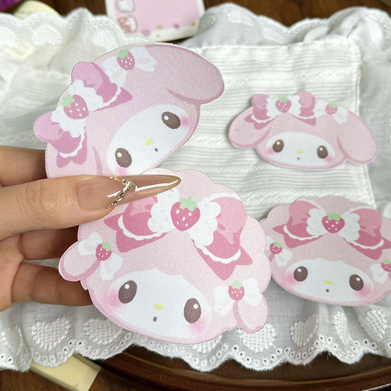 Cute pink strawberry little sheep beauty magic hair clip, Japanese versatile girly style side bangs accessory