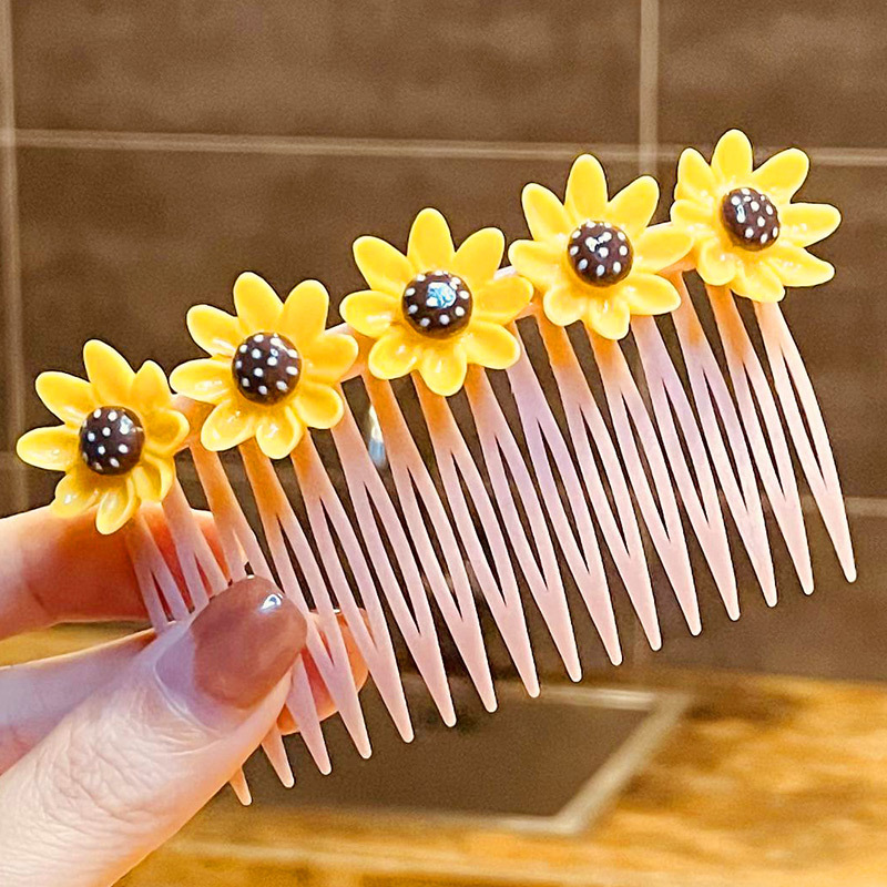 2022 nuevo estilo pelo roto artefacto peine para el cabello niños niña insertar peine accesorios para el cabello flequillos de niña acabado tocado de horquilla de verano