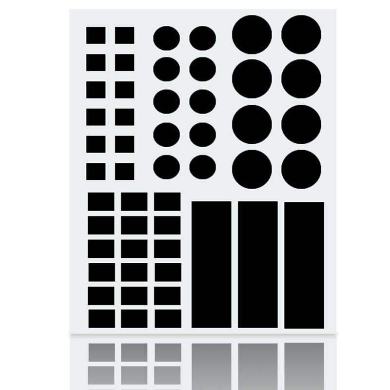 51 모양 음영 스티커; 전체 음영; 아마존 폭발